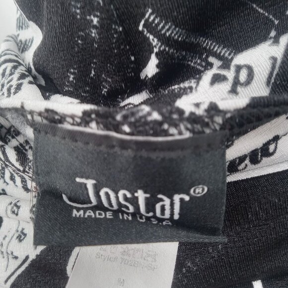 Jostar Womens Knit Dress M Newsprint New York Times Newspaper Brooklyn Graphic - Picture 10 of 10
